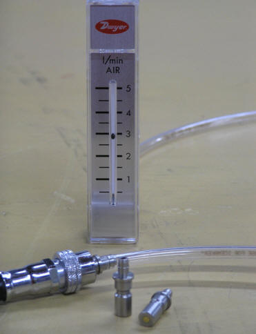 Oxygen Analyzer Low Pressure Bouyancy Compensator Flow Adapter 3 liters per minute