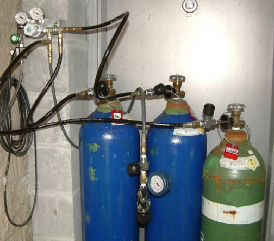 Langley Diving Center Oxygen Cylinders